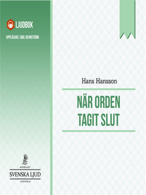 cover image of När orden tagit slut
